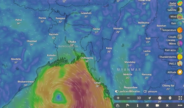 ঘূর্ণিঝড় রেমালের আঘাত শুরু, বেশি ঝূঁকিতে যেসব জেলা